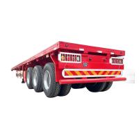 China 60 Ton Flatbed Semi Trailer Shipping Container For Sale on sale