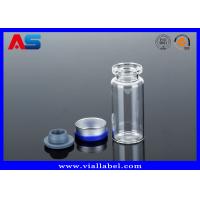 China Pharmaceutical Laboratory Glassware Empty Glass Vials Dropper And Plastic Caps 10ml on sale