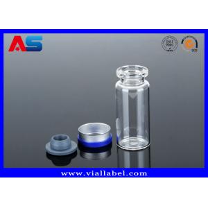 China Pharmaceutical Laboratory Glassware Empty Glass Vials Dropper And Plastic Caps 10ml supplier