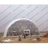 China Fora bens Geodesic da barraca do evento dos grandes com quadro de aço de grande resistência do tubo wholesale