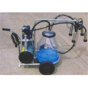 China Food Grade Trolley Type Clear Bucket Mobile Milking Machine For Farmland Cow supplier