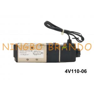 China 1/8 NPT 4V110-06 AIRTAC Type Pneumatic Solenoid Air Valve 2 Position 5 Way DC24V AC220V supplier