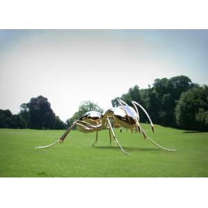 China Stainless Steel Sculpture Ant Garden Art Metal Modern Animal Customized wholesale