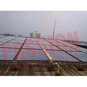 Stainless Steel Manifold Vacuum Tube Solar Collector For Project With 50 Tubes