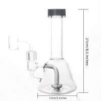 14mm Female Percolator Glass Water Pipe 8.5 Inch With Fake Dome