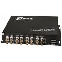 China Optical Video Transmitter And Receiver BNC Converter WDM Analog 16ch For Digital CCTV Camera on sale
