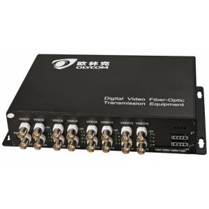 Optical Video Transmitter And Receiver BNC Converter WDM Analog 16ch For Digital CCTV Camera