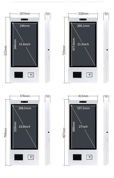 OEM Self Ordering Kiosk POS Terminal Shopping Terminal Windows System