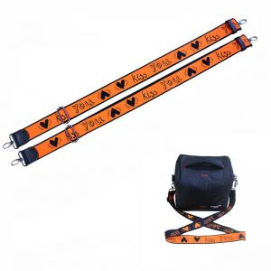 China Promotional Bag Belt 3.8*140cm Dacron Logo Customized Lanyard Bandage supplier