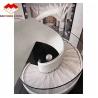China Escalera de mármol interior del hotel con diseño curvo en espiral moderno y opción de corte a medida wholesale