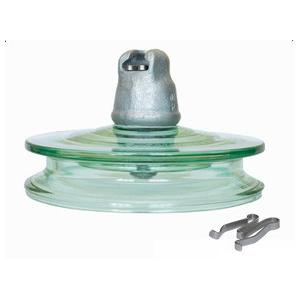 China Double Winged High Voltage Glass Insulators 70kN ISO9001 Certification supplier