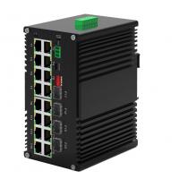 China Industrial Managed Switch 16 Port 10/100/1000T 802.3at PoE With 4 Port 1000X for sale
