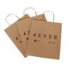 Eco Friendly Kraft Paper Shopping Bag , Brown Paper Bags With Handles Custom