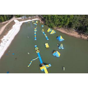 China Logo Printing Customized Inflatable Water Sport / Aquapark For Lake PVC Tarpaulin supplier
