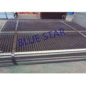 China Steel Crimped Vibrating Screen Mesh , Quarry Mining Screen Mesh Wear Resistance wholesale