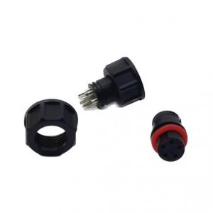 Female Ethernet Cable Circular Power Connector M13 5Pin 4 AMPS