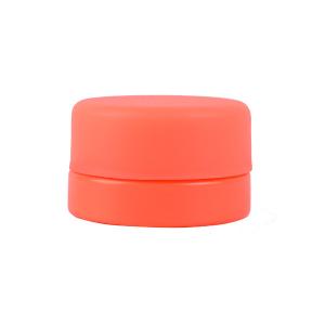 China Orange 5ml Glass Concentrate Container Child Resistant Cap Orange Opaque Glass Jar supplier