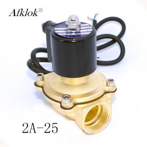 China Brass Electric Water Pressure Valve , 220V AC Water Fountain Valve Low Pressure supplier