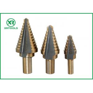 Straight Flute HSS Step Drill Bit , 2 Inch Step Drill Bit For Multiple Hole