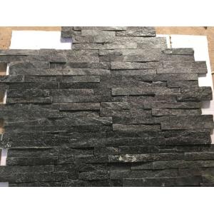 China Hottest Natural Stacked Stone, Wall cladding stone, Black Quartzite Ledgstone Tiles supplier