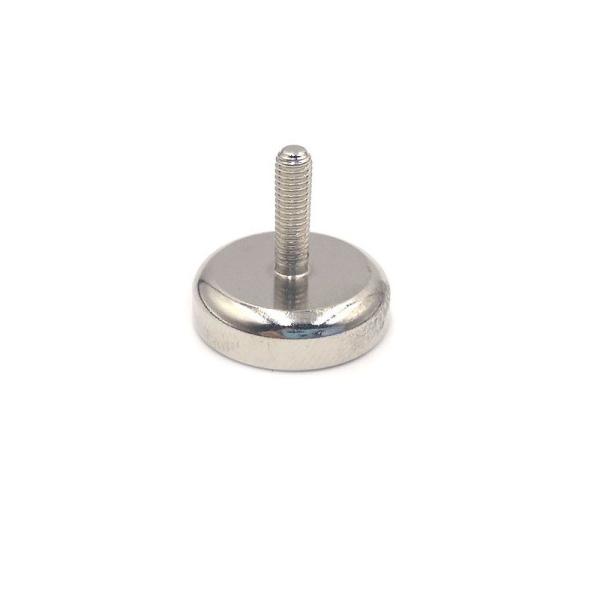 Small Neodymium Pot Magnet With Threaded Stem High Performance