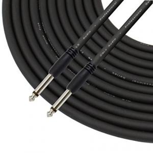 China 6 Foot Stereo Guitar Cable Slim-Grip Series - 1/4 Inch TS To 1/4 Inch TS Black Rubber Molded Patch supplier