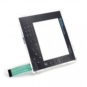Anti-Glare Acrylic Front Panel tactile membrane keyboard with LCD window