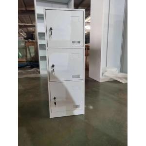 China Height 1850mm Metal Gym Lockers 3 Door Steel Locker Any RAL Color supplier