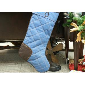 China Polyester / Velvet Christmas Stocking , Modern Style Custom Christmas Stockings supplier
