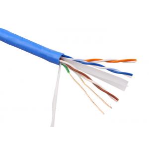China 100 Foot FTP Cat6A Cable Blue Color For Digital Communication 30 Voltage wholesale
