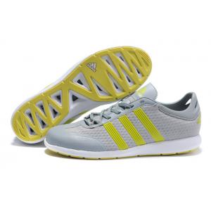 China Shape up grey  and yellow Mesh + PU Mens Casual Walking Shoes / Sport Athletic running supplier