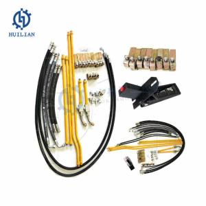 R385LC-9 Mining Excavator Pipeline Pipe Line Kit Concrete Breaker Mini Excavator Attachment Piping Kits