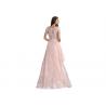 China Tulle Fabric Wedding Dresses With Sleeves , Embroidery Vintage Wedding Dresses wholesale