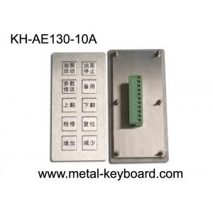 Vandal - Proof Stainless Steel Panel Keyboard / Mining Machinery Input Keypad