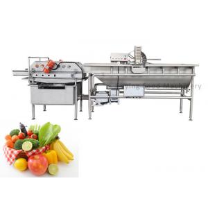 China 4.8KW Vegetable and Fruit Washing Machine with 1000KG/H Capacity supplier