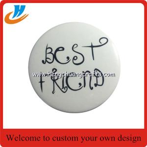 Shenzhen factory wholesale custom pin button badge metal tin badge,cheap custom tin button badge