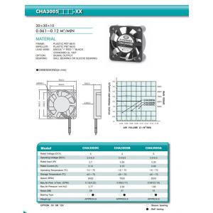 CHA3005 вентилятор C.P.U. шарикоподшипника 0.25W 0.05A более крутой