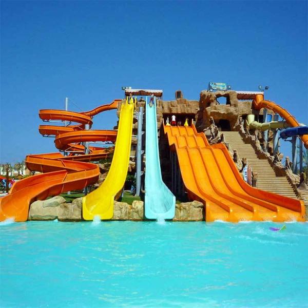 ISO9001 Certified Water Slide with 12 Months Warranty and 12 Years Working Life for Amusement Parks