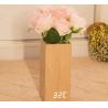 Wooden Digital LED Clock with Flowerpot Beautiful Home Decorative