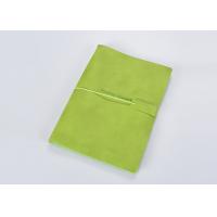 China Elastic Straps Small Multi Subject Notebook , Grass Green Cardboard Cover Notebook on sale