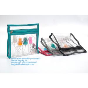 Zipper Pouch Bags, Clear Waterproof Document Bag, Assorted Color File Pockets, Large Capacity Plastic File Jackets, Multipurpose For Travel School Office And Home