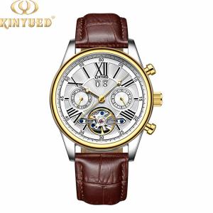 Luminous  Mens Mechanical Watches Day / Date Moonphase Automatic Watch