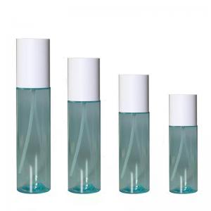 China Light Blue Refillable Plastic Pump Bottle Lotion 80ml 100ml 120ml 150ml supplier