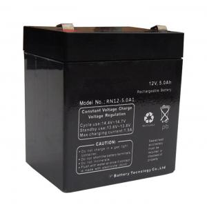 China Black Sealed Lead Acid Battery 12v 5ah / Rechargeable Sealed Lead Acid Battery 12v supplier