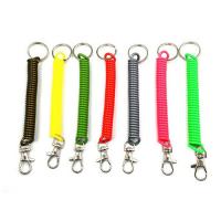China Fall Protection 10cm Polyurethane Coil Key Chain Light Weight on sale