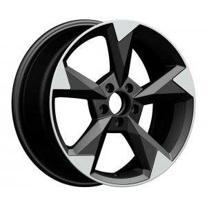 Black 18 Inch Replica Rims 17 Inch Aluminum Alloy Wheels PCD 112mm VIA