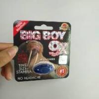 China Big Boy 9X Paper Blister Card Packaging Sex Pill Capsule With Transparent Stickers Blisters Bottles on sale