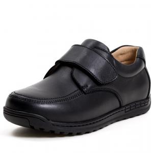 Boys Leather School Shoes  Size 26-45 kids lack Oxford Uniform Shoes