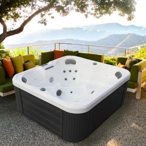 Modern Acrylic Outdoor Freestanding Whirlpool Spa Massage Bathtub