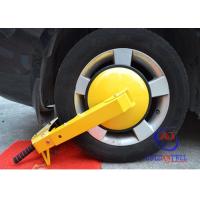 China Car steering security wheel clamp , yellow color wheel locks for cars on sale